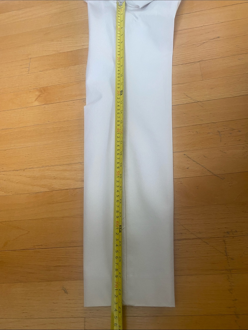 Talbots Cream Skinny Chatham pant, cotton stretch with side zip Dress Pants - Picture 8 of 8
